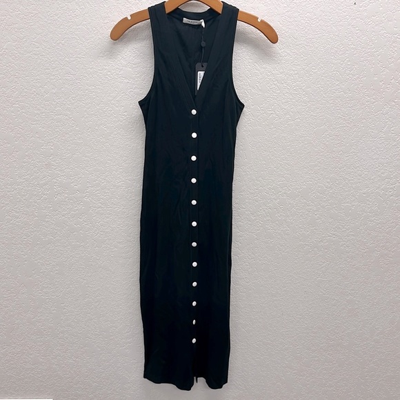 NEW Rag & Bone Mac MIDI Tank Dress in Black XXS - Picture 2 of 6
